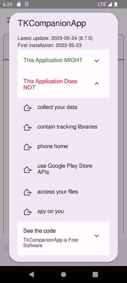 TKCompanionApp screenshot