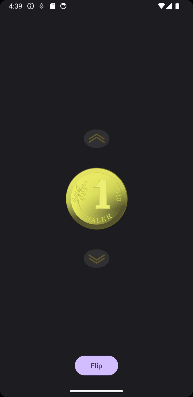 Flip a coin screenshot