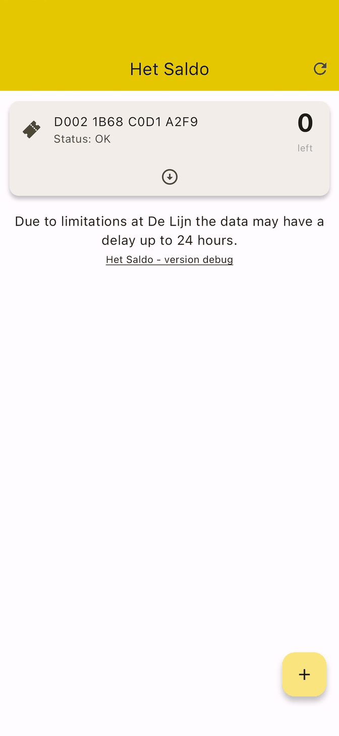 Het Saldo screenshot