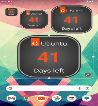 Ubuntu Countdown Widget screenshot