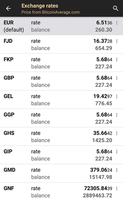 Bitcoin Wallet screenshot