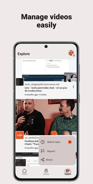 PeerTube screenshot