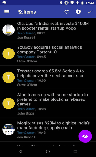 spaRSS DecSync screenshot