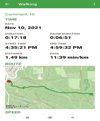FitoTrack screenshot