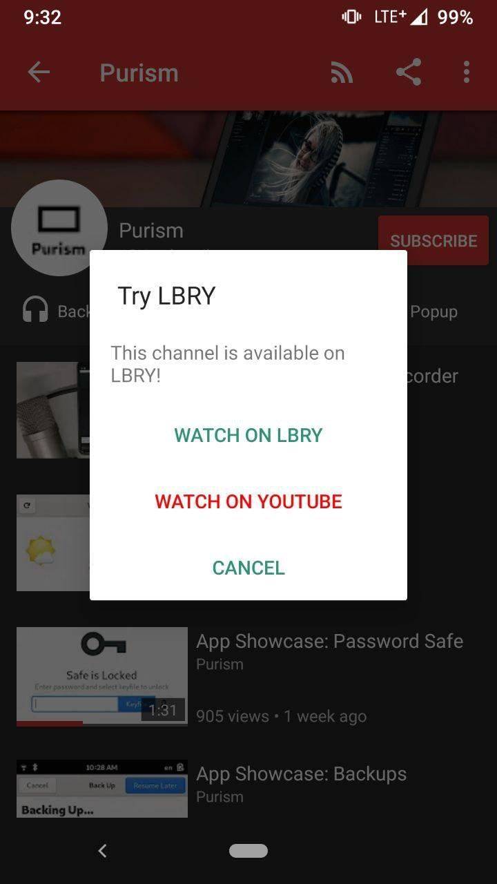 Try LBRY screenshot