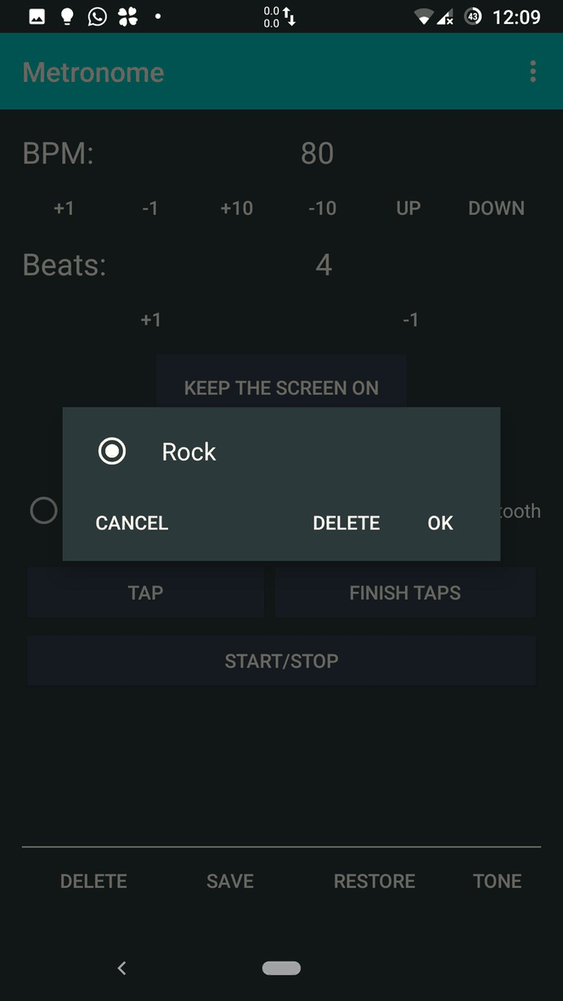 Metronome screenshot
