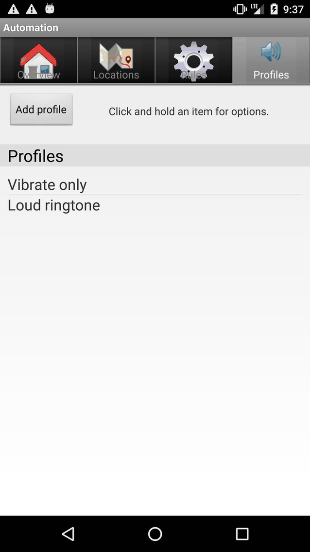 Automation screenshot