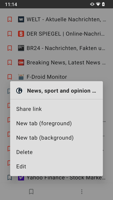 FREE Browser screenshot