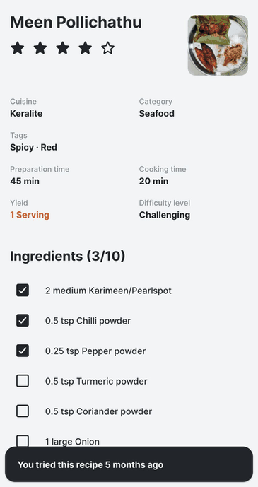 EnRecipes screenshot