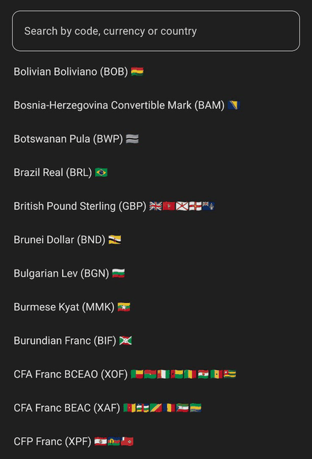 Minimalistic Price Converter screenshot