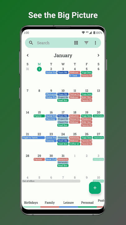 Fossify Calendar screenshot