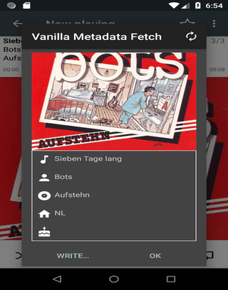 Vanilla Metadata Fetch screenshot