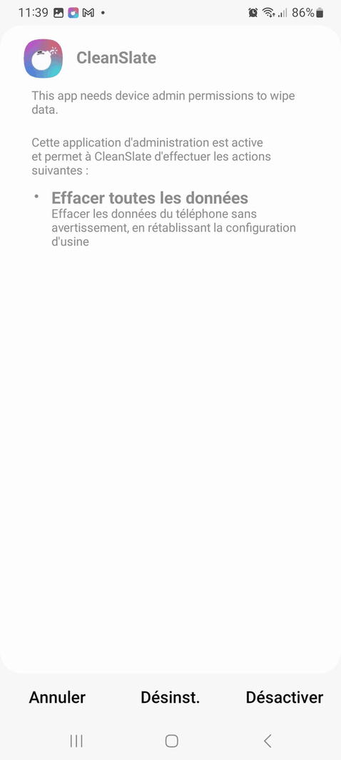 CleanSlate screenshot