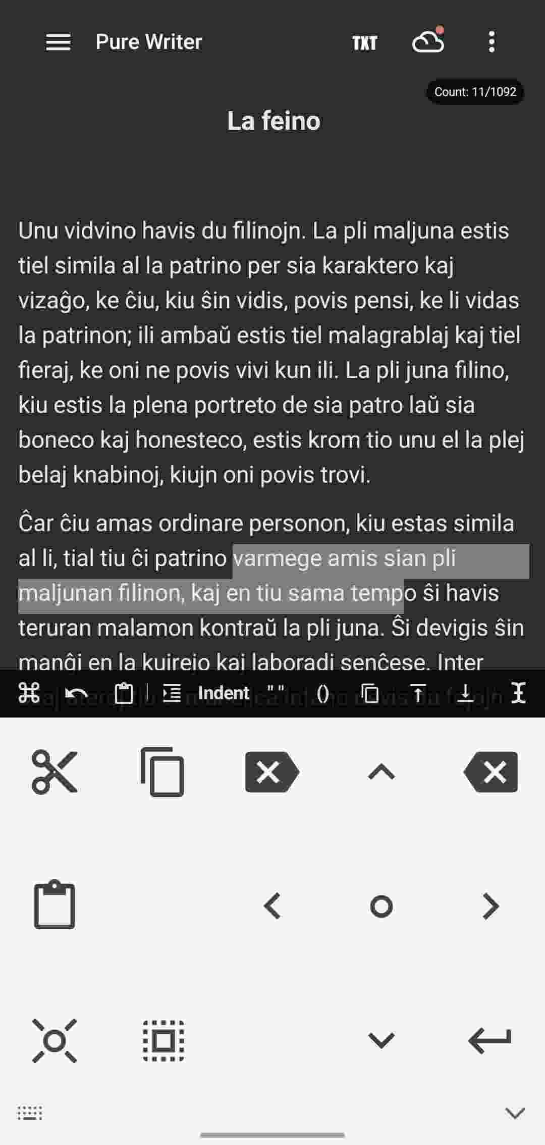 8Vim Keyboard screenshot