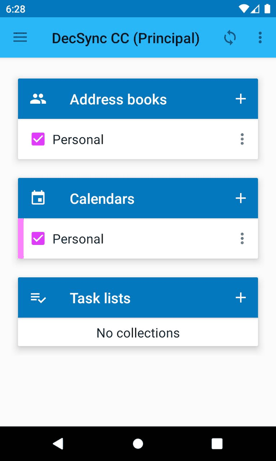DecSync CC screenshot