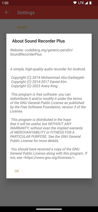 Sound Recorder Plus screenshot