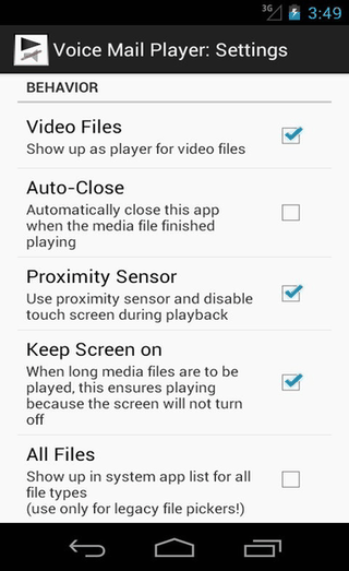 Voice Mail Player screenshot