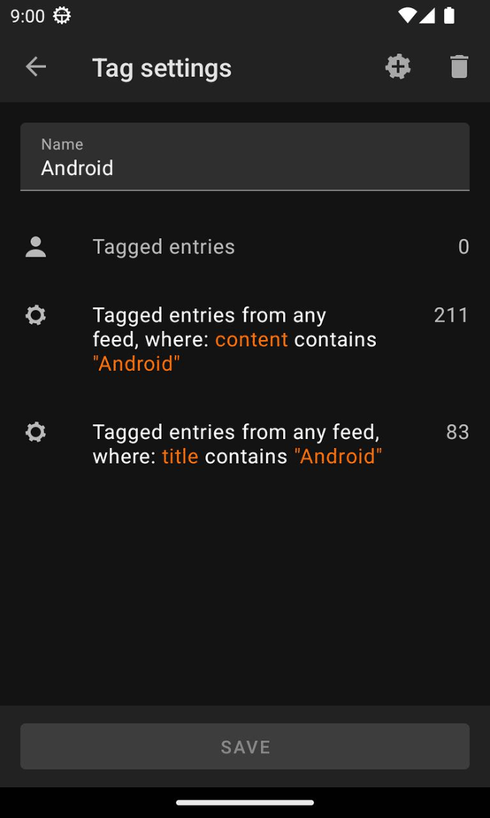 Aggregator screenshot