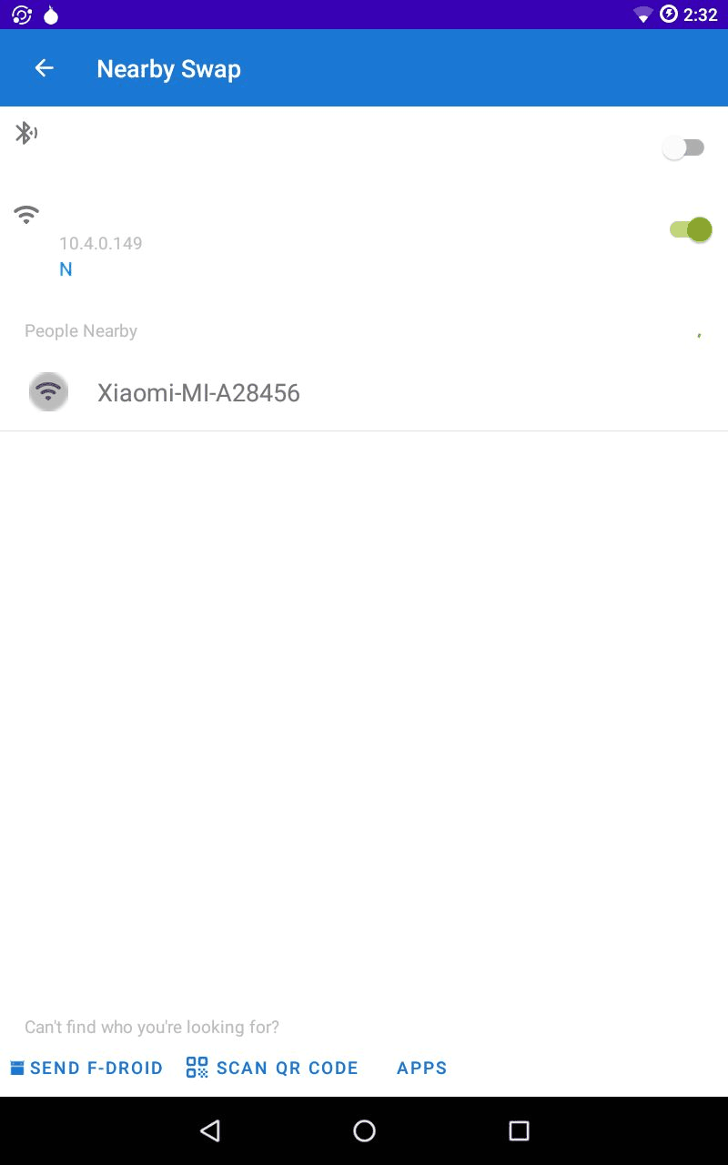 F-Droid Nearby screenshot
