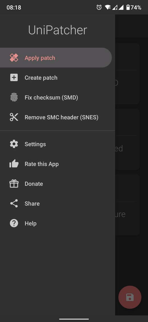 UniPatcher screenshot