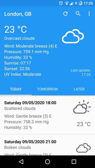 Forecastie screenshot