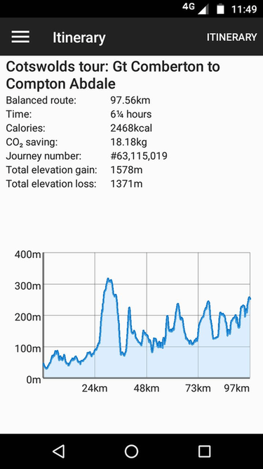 CycleStreets screenshot