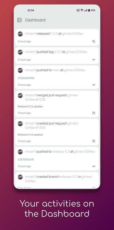 GitNex for Forgejo and Gitea screenshot