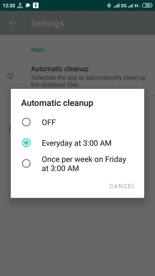 DbCleaner for Whatsapp screenshot