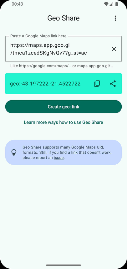 Geo Share screenshot