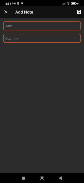 Bazarnote screenshot