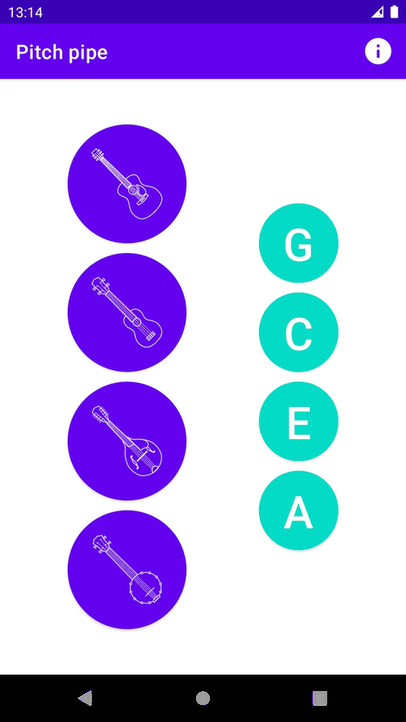 Pitch pipe screenshot