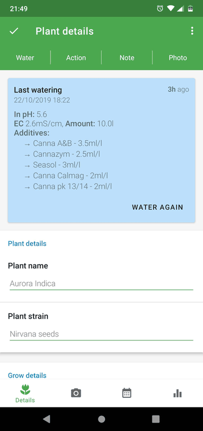 GrowTracker screenshot