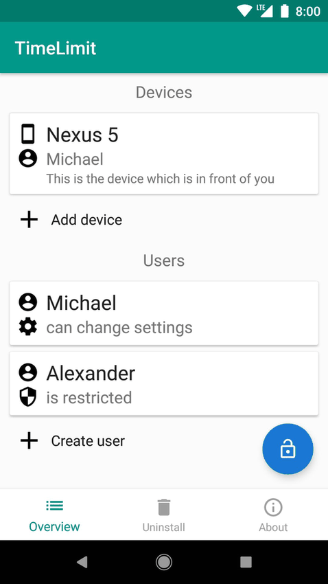 TimeLimit.io screenshot