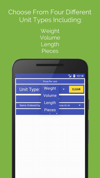 Price Per Unit screenshot