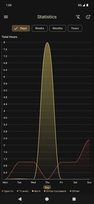 Fitness Calendar screenshot