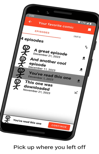 OpenTapasReader screenshot