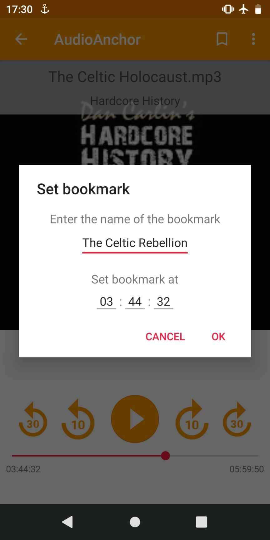 AudioAnchor screenshot