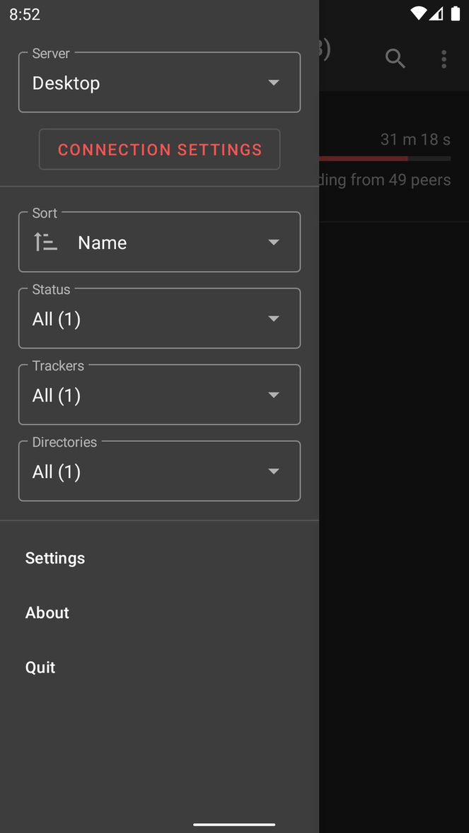 Tremotesf screenshot