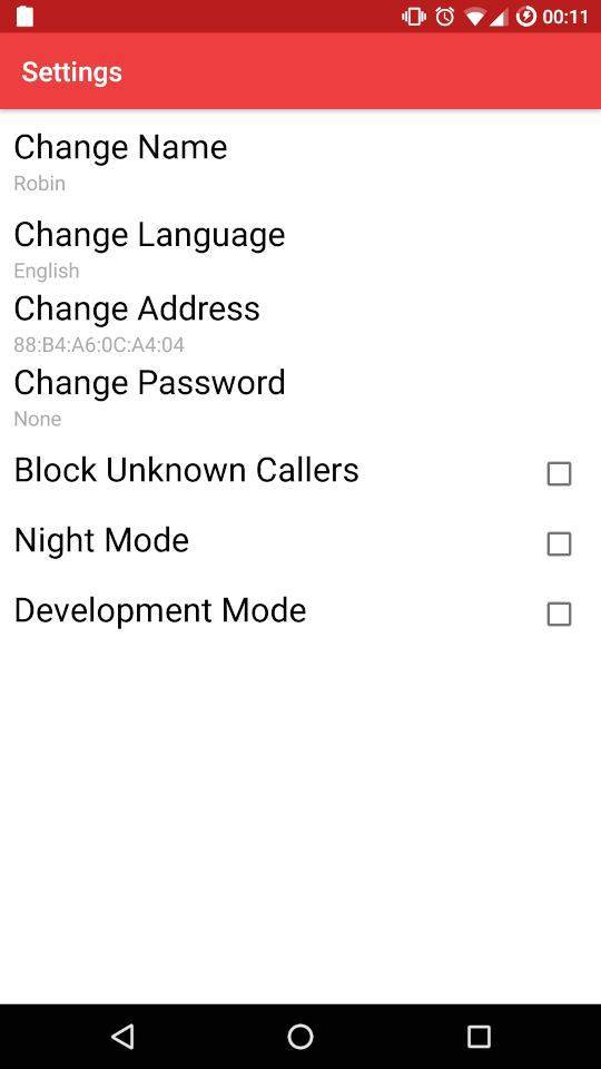 Meshenger screenshot