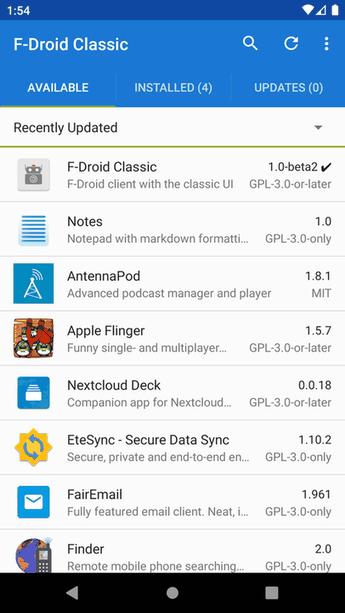 F-Droid Classic screenshot