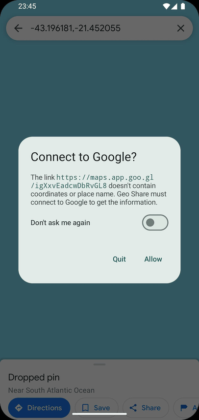 Geo Share screenshot