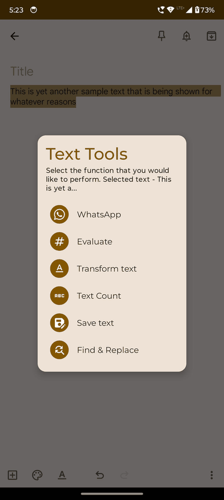 Text Tools screenshot