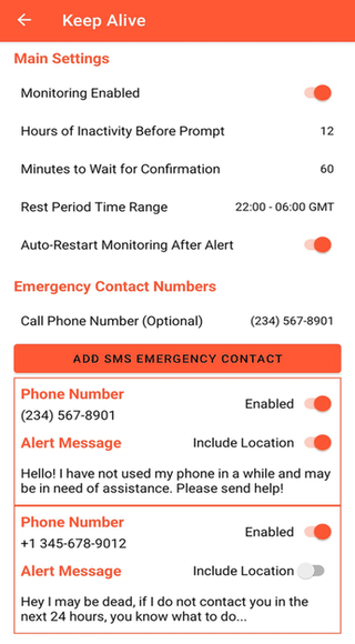 Keep Alive screenshot