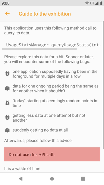 Museum of a broken API screenshot