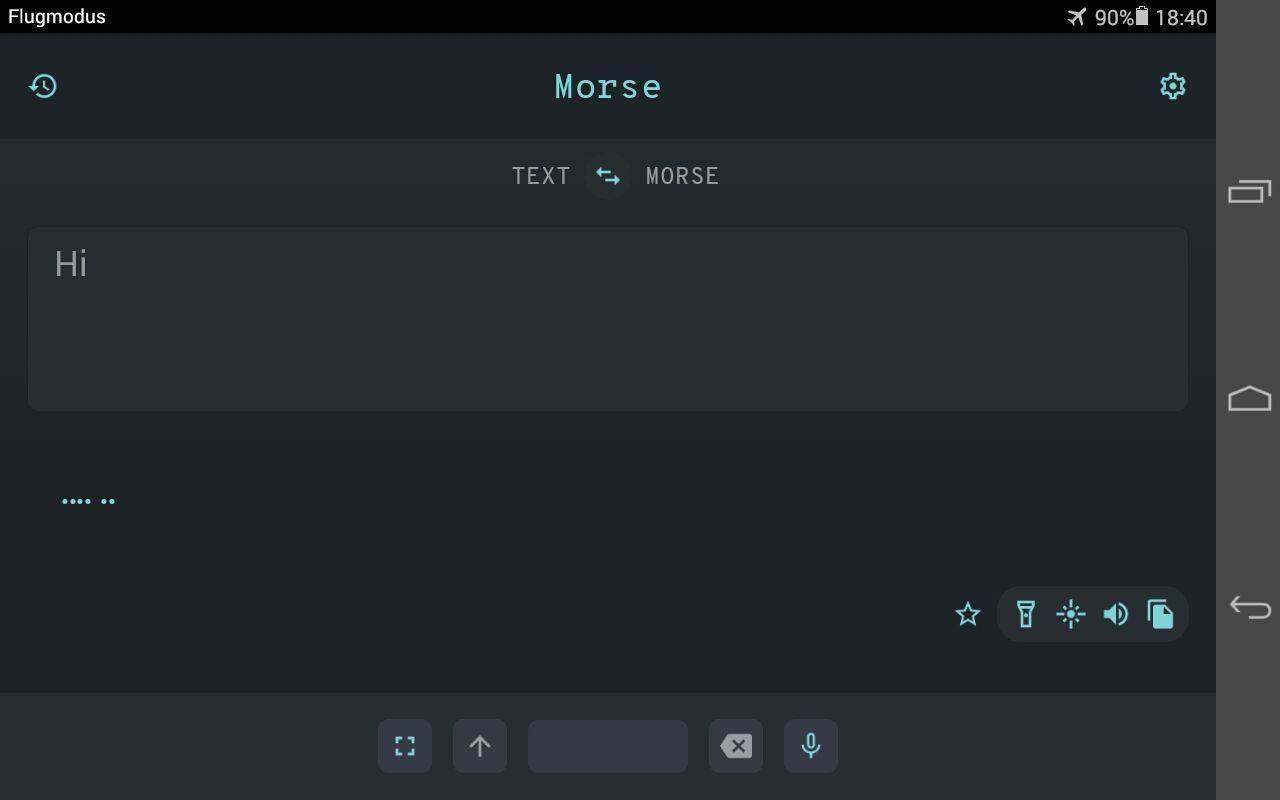 Morse screenshot