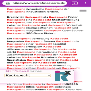 IdiomReplaceX Browser App screenshot