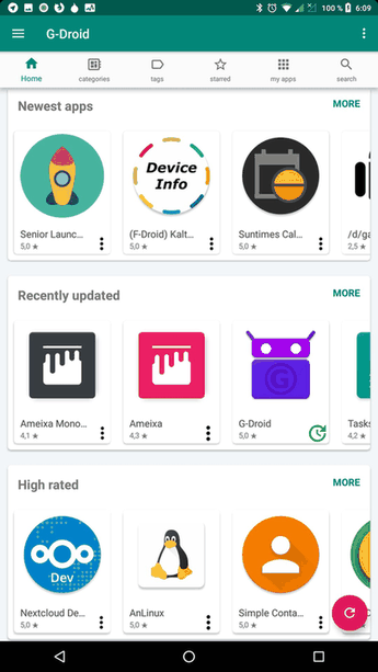 G-Droid screenshot