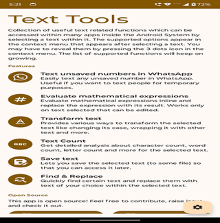 Text Tools screenshot