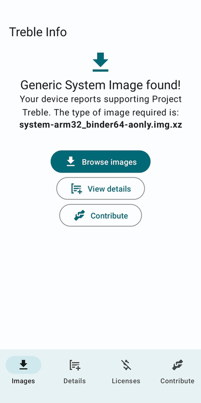 Treble Info screenshot