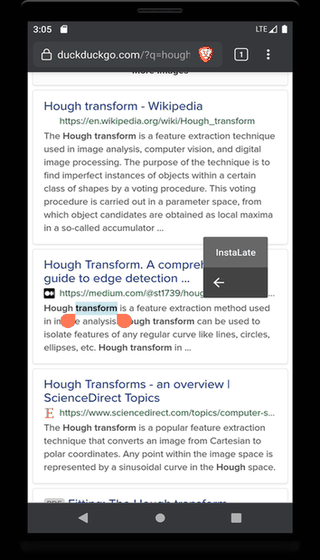 InstaLate screenshot